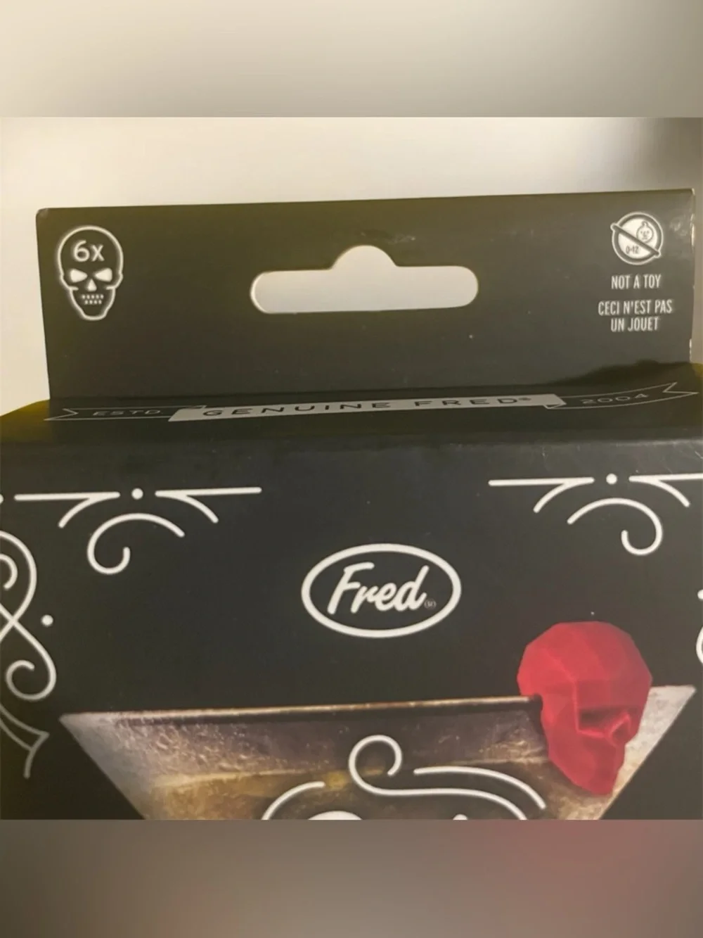 Fred Bar Bones Drink Markers - Black Box with Red Skull